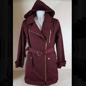 Michael Kors Maroon Trench Coat